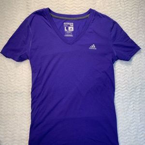 Adidas the “ultimate tee” purple t-shirt